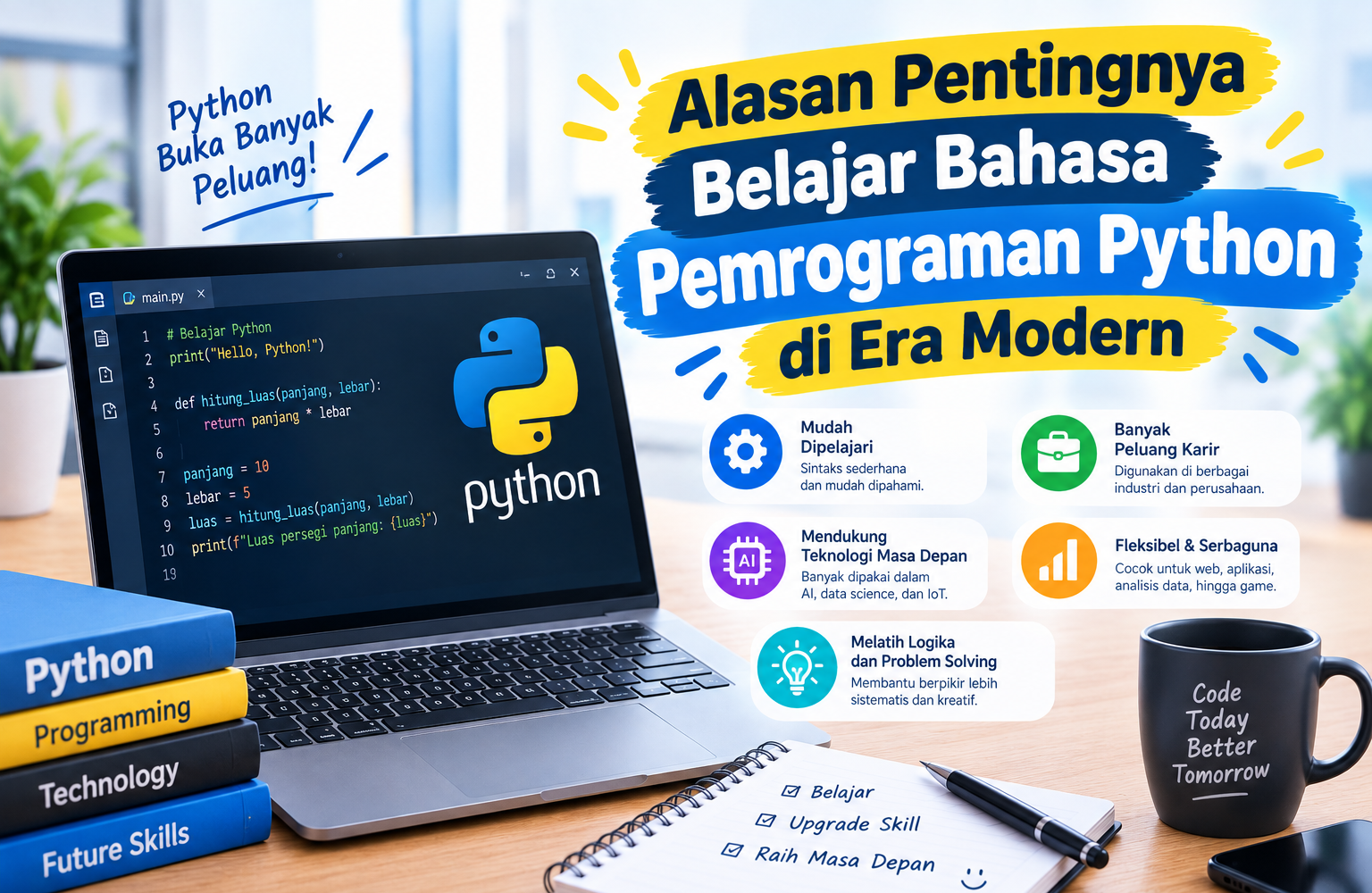 Alasan Pentingnya Belajar Bahasa Pemrograman Python di Era Modern