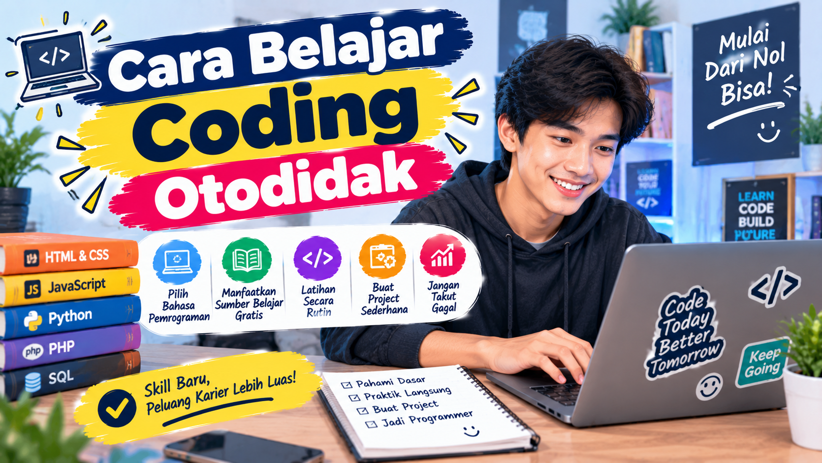 Cara Belajar Coding Otodidak