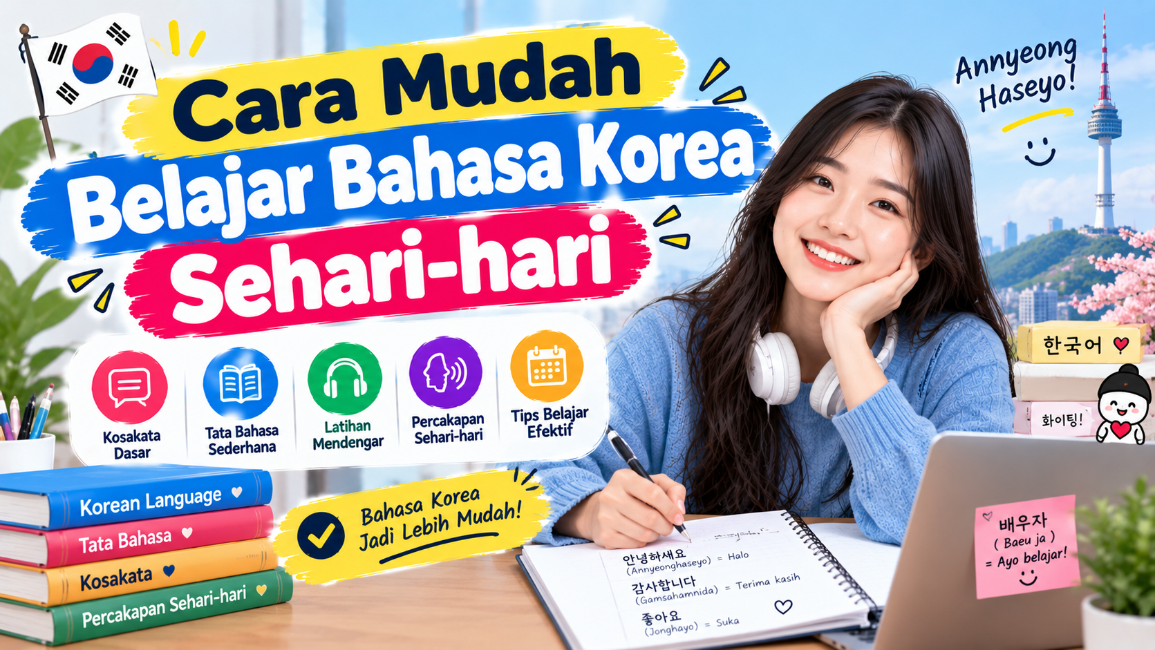 Cara Mudah Belajar Bahasa Korea Sehari-hari