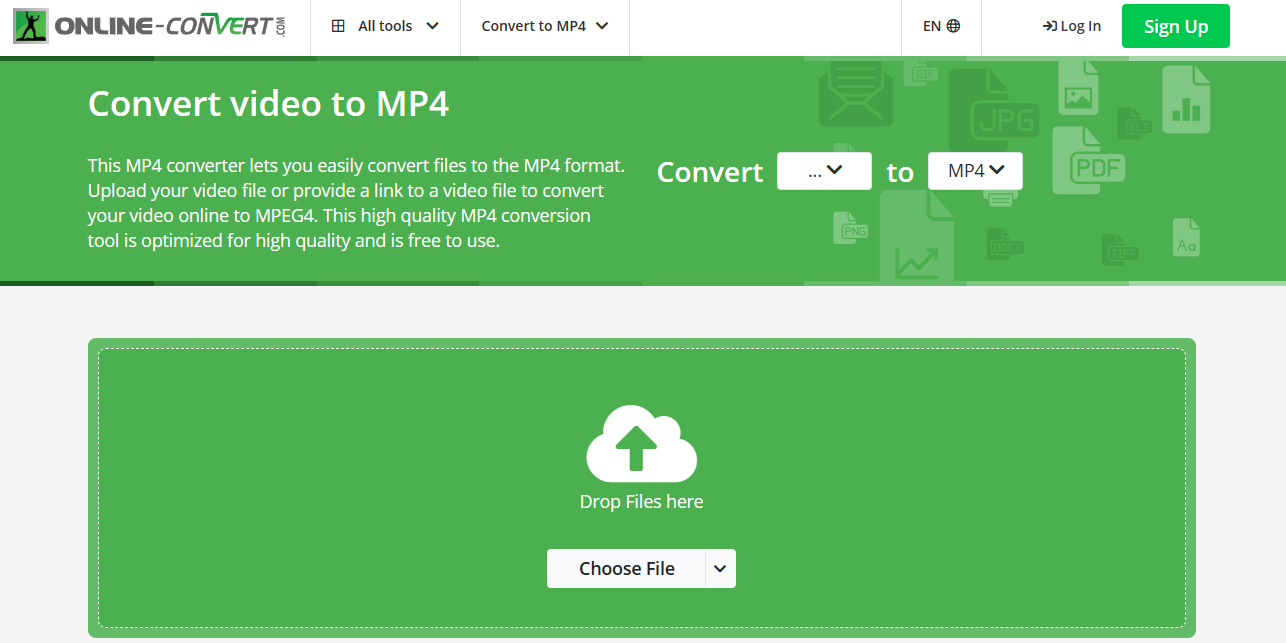 ubah kualitas video dengan online converter