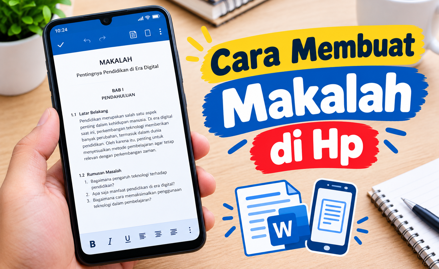 Cara Membuat Makalah di Hp