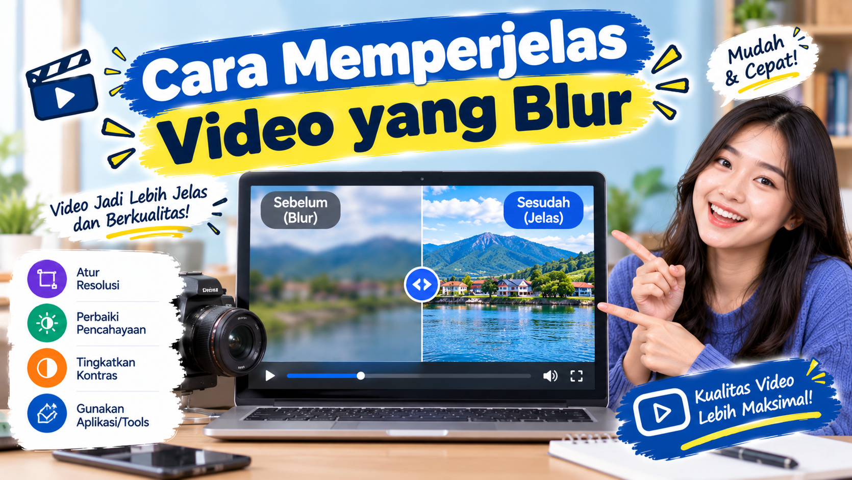 Cara Memperjelas Video yang Blur