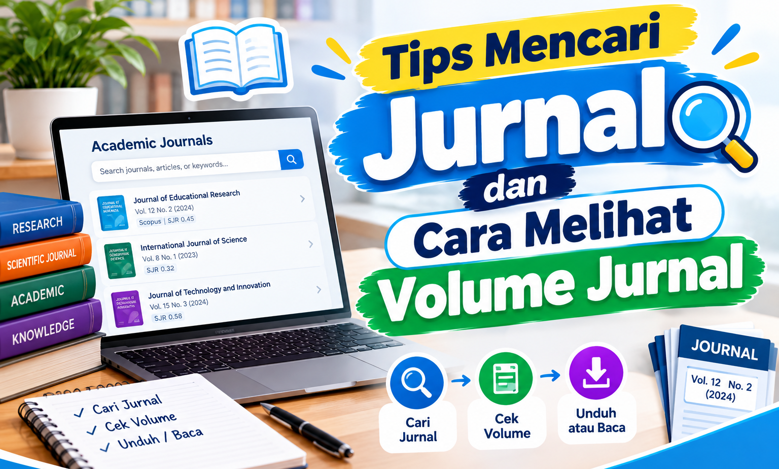 Tips Mencari Jurnal dan Cara Melihat Volume Jurnal