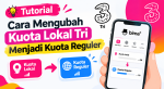 Tutorial Cara Mengubah Kuota Lokal Tri Menjadi Kuota Reguler